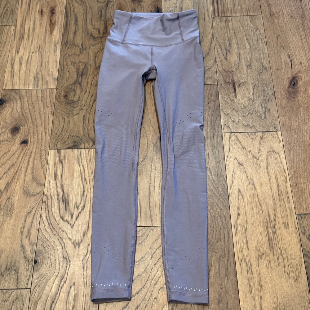 Lululemon Tight Stuff Tight II Dusty Mauve Purple‎ Running Leggings Size 4